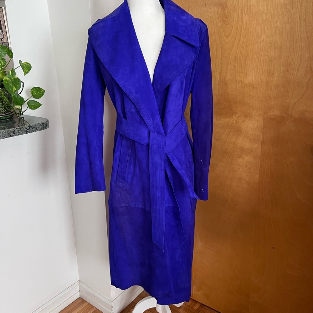 DVF Purple Suede Coat-NWT